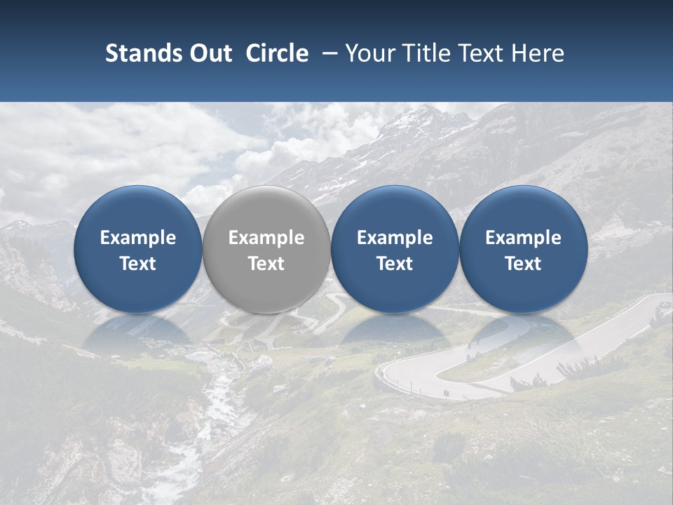 A Scenic View Of A Mountain With A River Running Through It PowerPoint Template