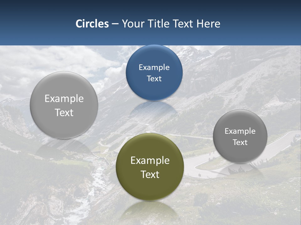 A Scenic View Of A Mountain With A River Running Through It PowerPoint Template