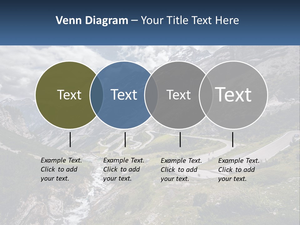 A Scenic View Of A Mountain With A River Running Through It PowerPoint Template