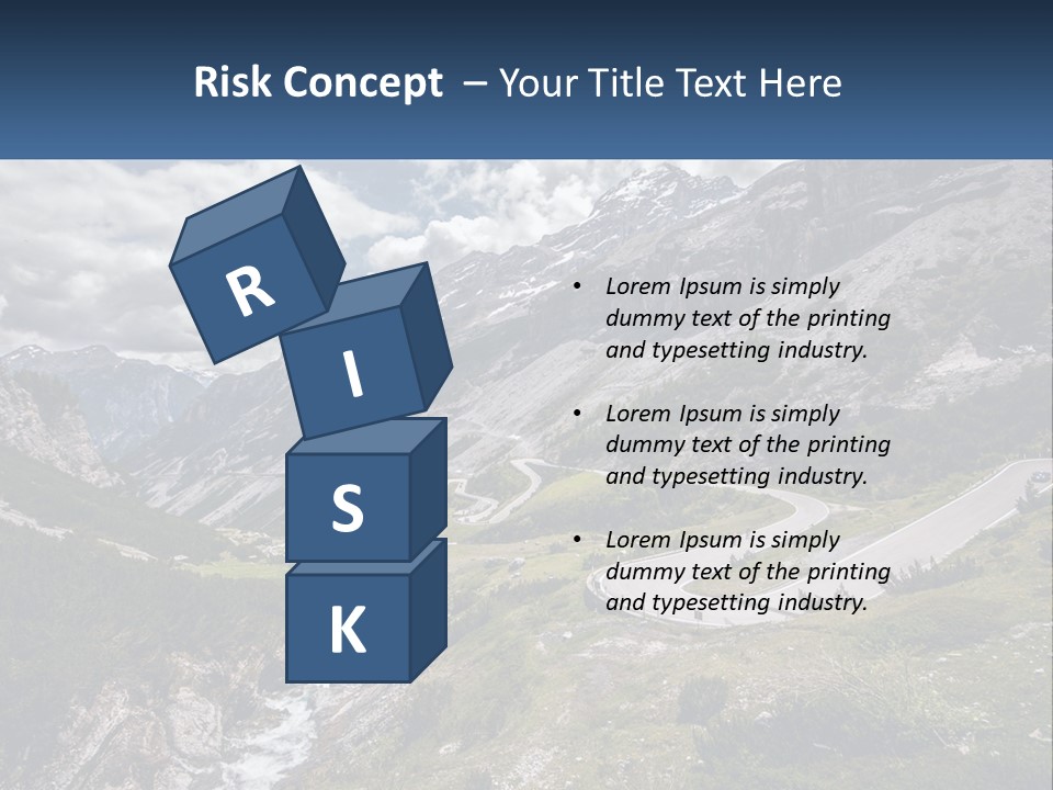 A Scenic View Of A Mountain With A River Running Through It PowerPoint Template