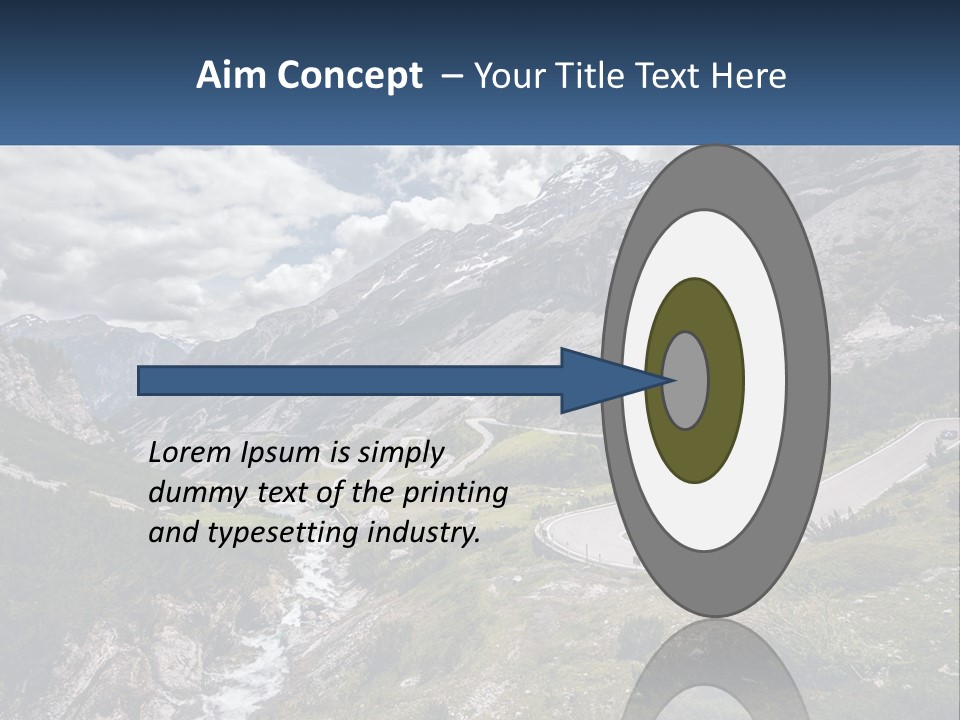 A Scenic View Of A Mountain With A River Running Through It PowerPoint Template