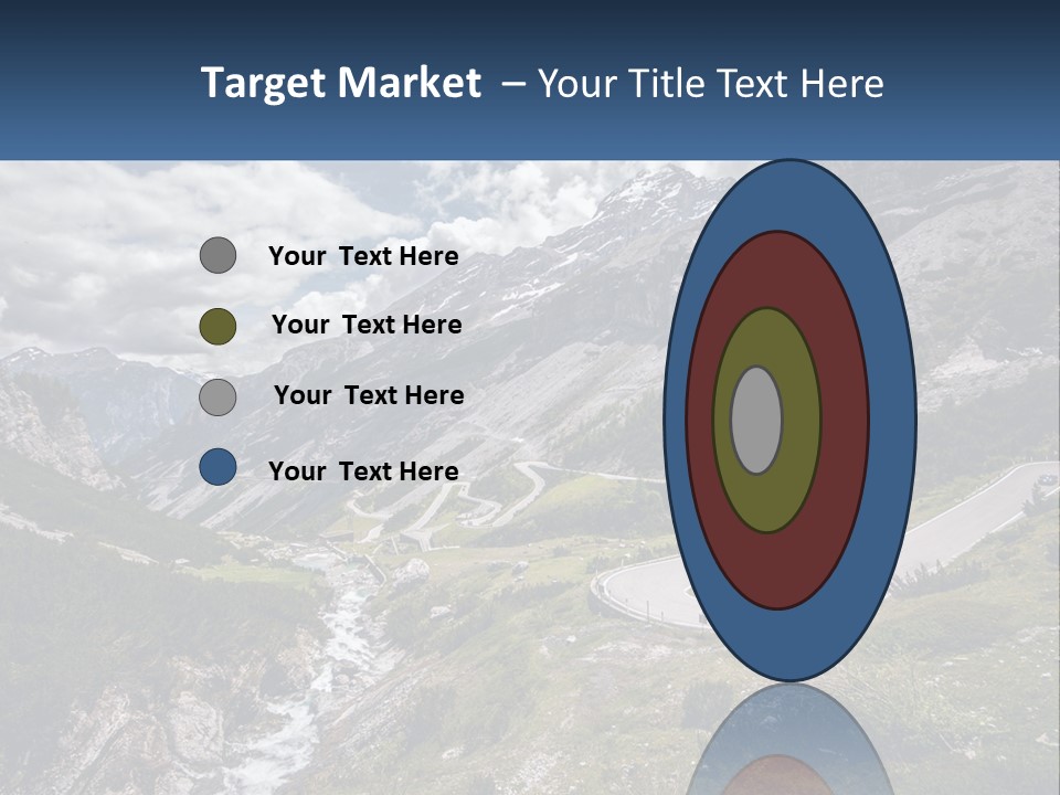 A Scenic View Of A Mountain With A River Running Through It PowerPoint Template