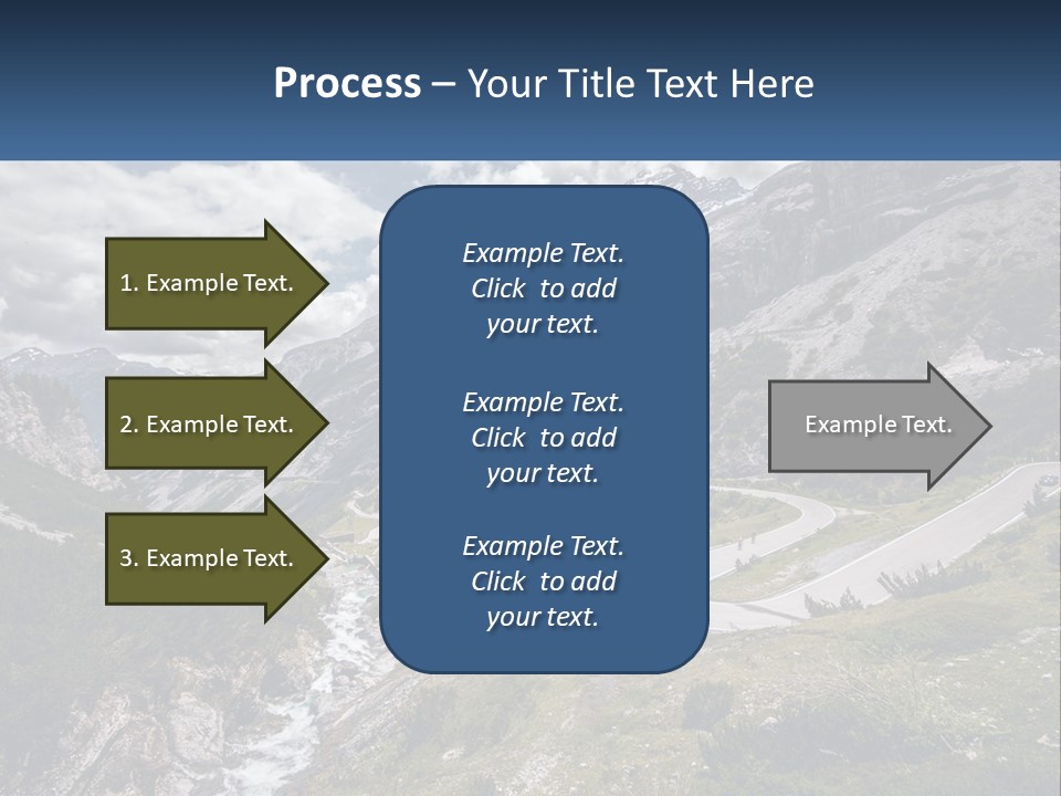 A Scenic View Of A Mountain With A River Running Through It PowerPoint Template