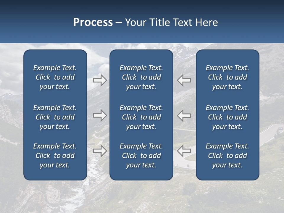 A Scenic View Of A Mountain With A River Running Through It PowerPoint Template