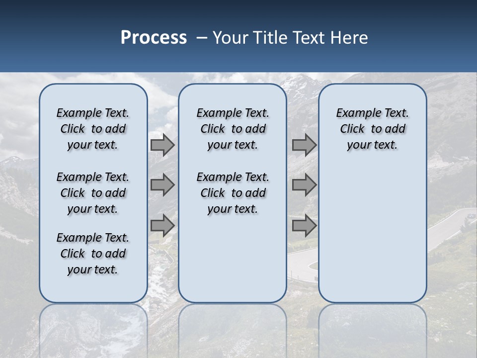 A Scenic View Of A Mountain With A River Running Through It PowerPoint Template