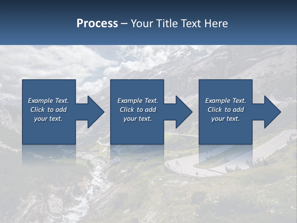 A Scenic View Of A Mountain With A River Running Through It PowerPoint Template