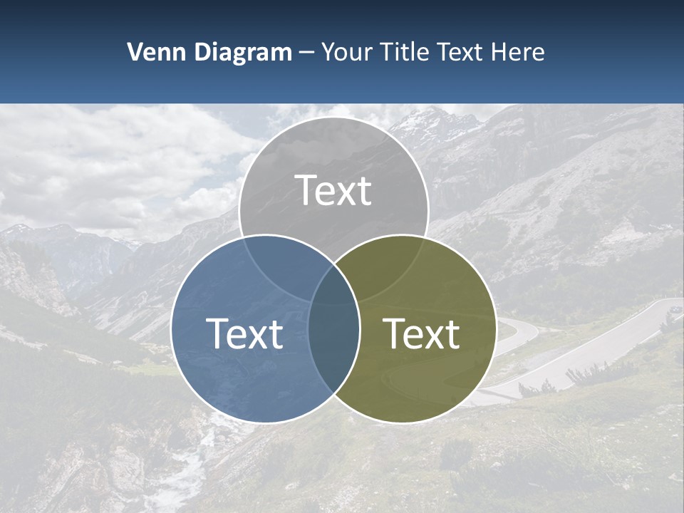 A Scenic View Of A Mountain With A River Running Through It PowerPoint Template