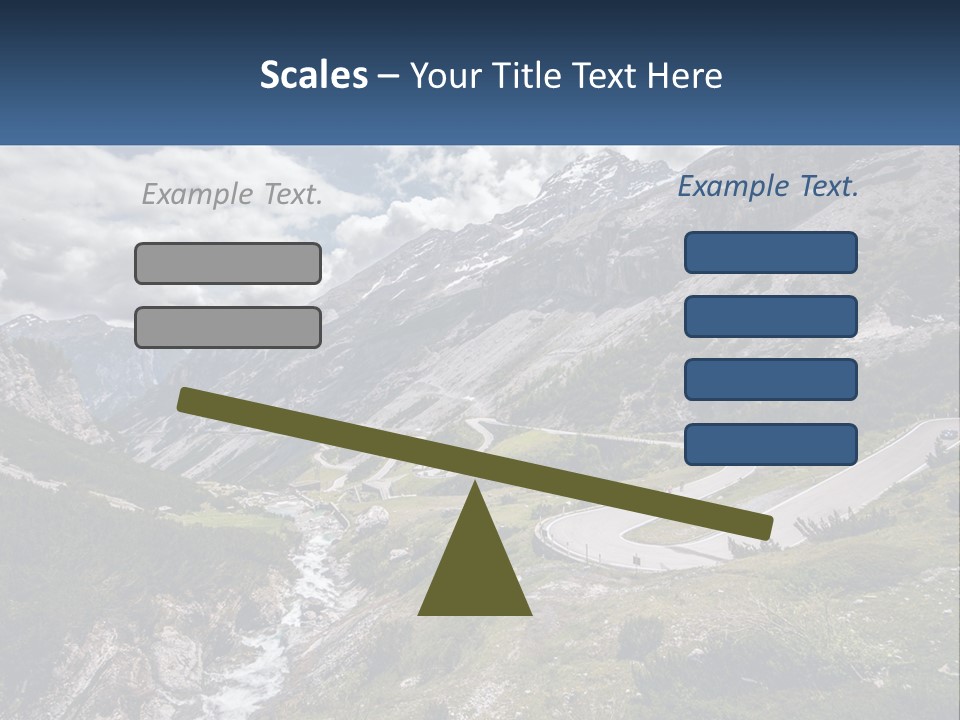 A Scenic View Of A Mountain With A River Running Through It PowerPoint Template