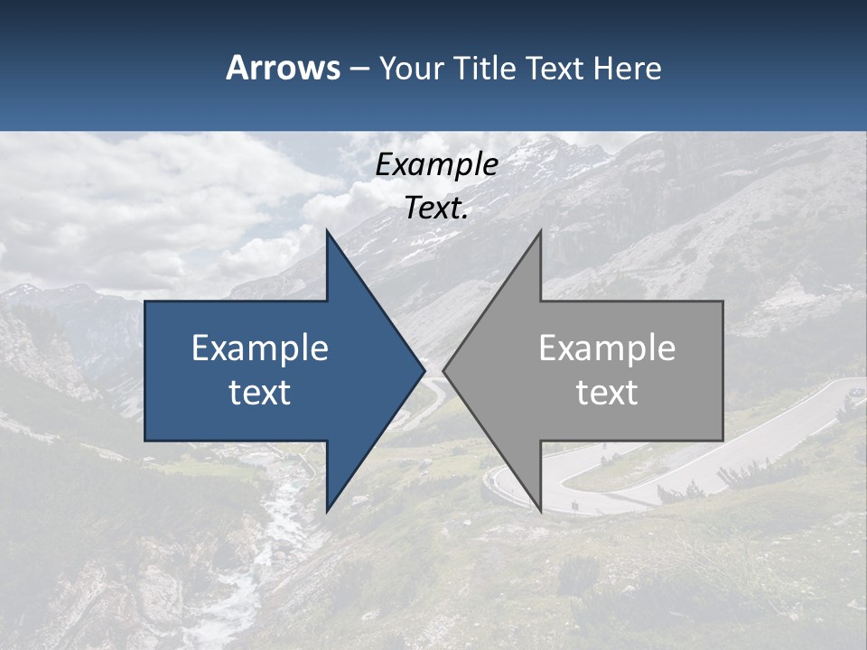 A Scenic View Of A Mountain With A River Running Through It PowerPoint Template
