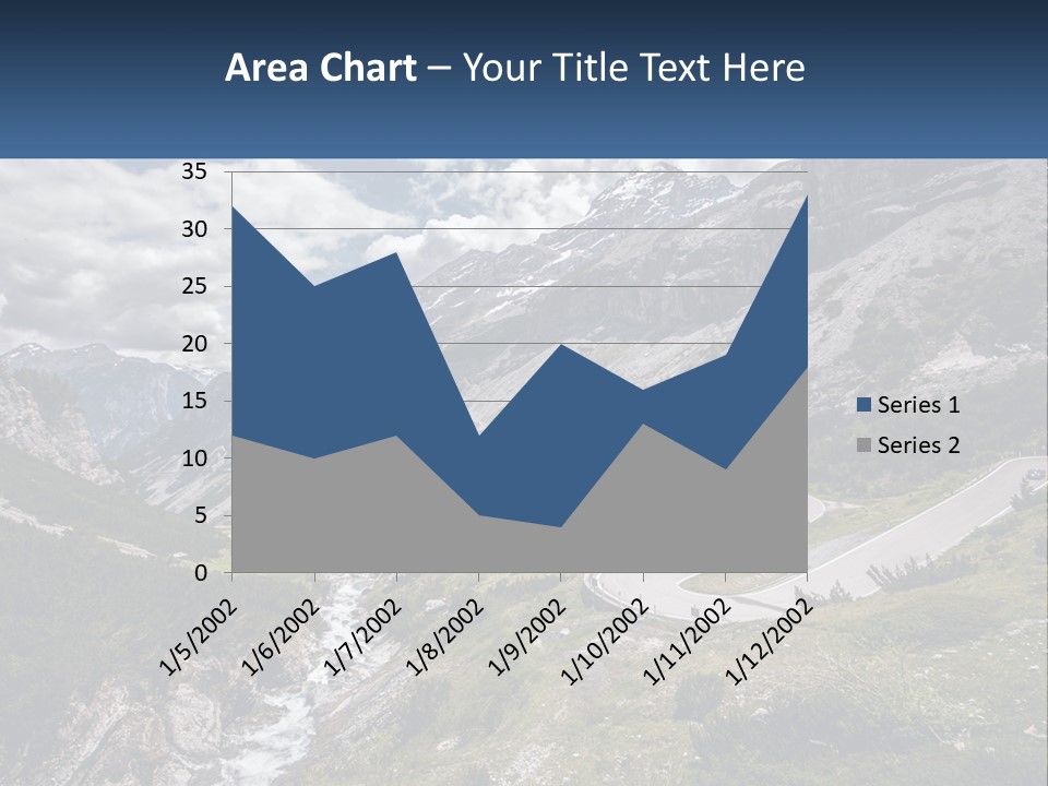 A Scenic View Of A Mountain With A River Running Through It PowerPoint Template