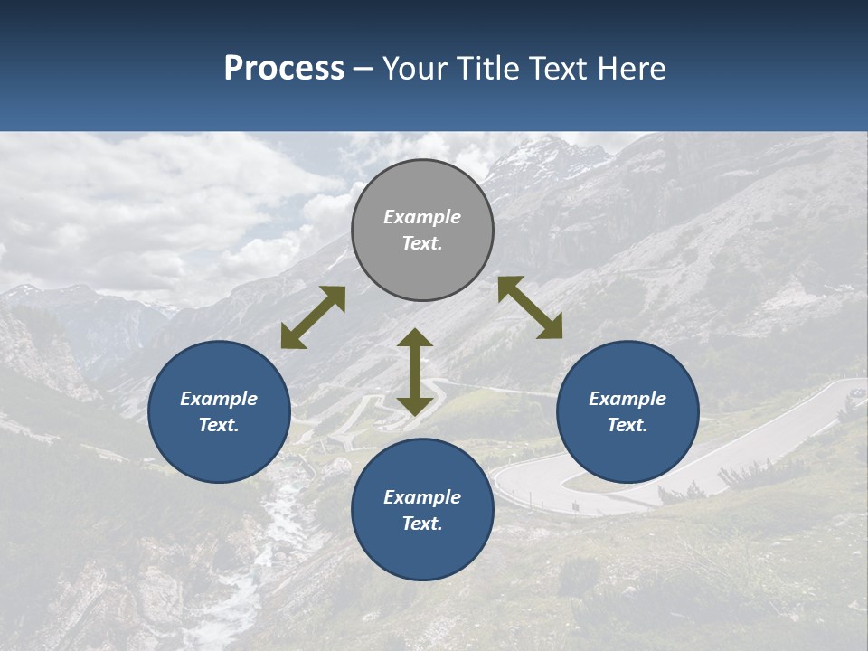 A Scenic View Of A Mountain With A River Running Through It PowerPoint Template