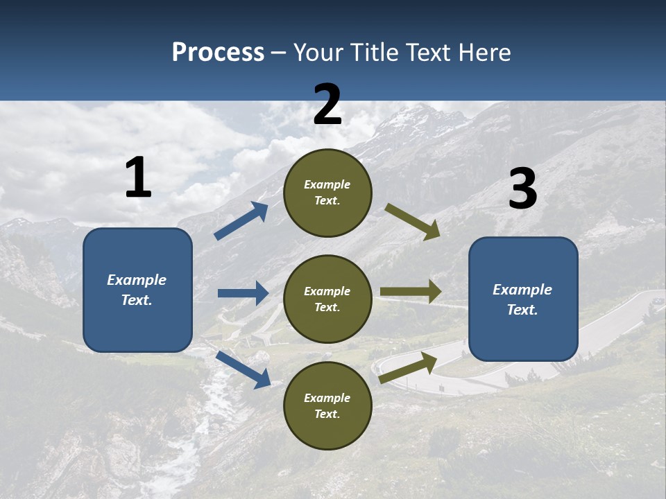 A Scenic View Of A Mountain With A River Running Through It PowerPoint Template