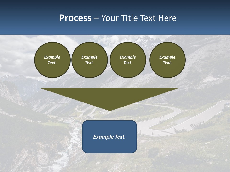 A Scenic View Of A Mountain With A River Running Through It PowerPoint Template