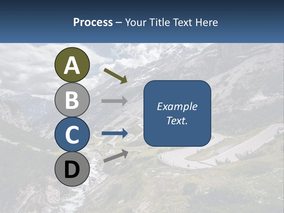 A Scenic View Of A Mountain With A River Running Through It PowerPoint Template