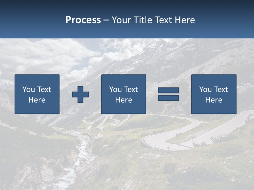 A Scenic View Of A Mountain With A River Running Through It PowerPoint Template