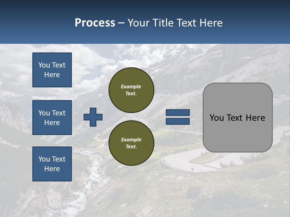 A Scenic View Of A Mountain With A River Running Through It PowerPoint Template