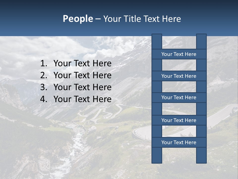 A Scenic View Of A Mountain With A River Running Through It PowerPoint Template
