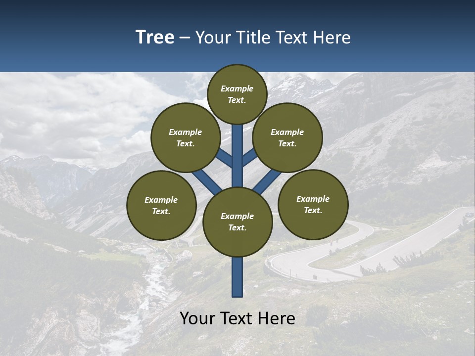 A Scenic View Of A Mountain With A River Running Through It PowerPoint Template
