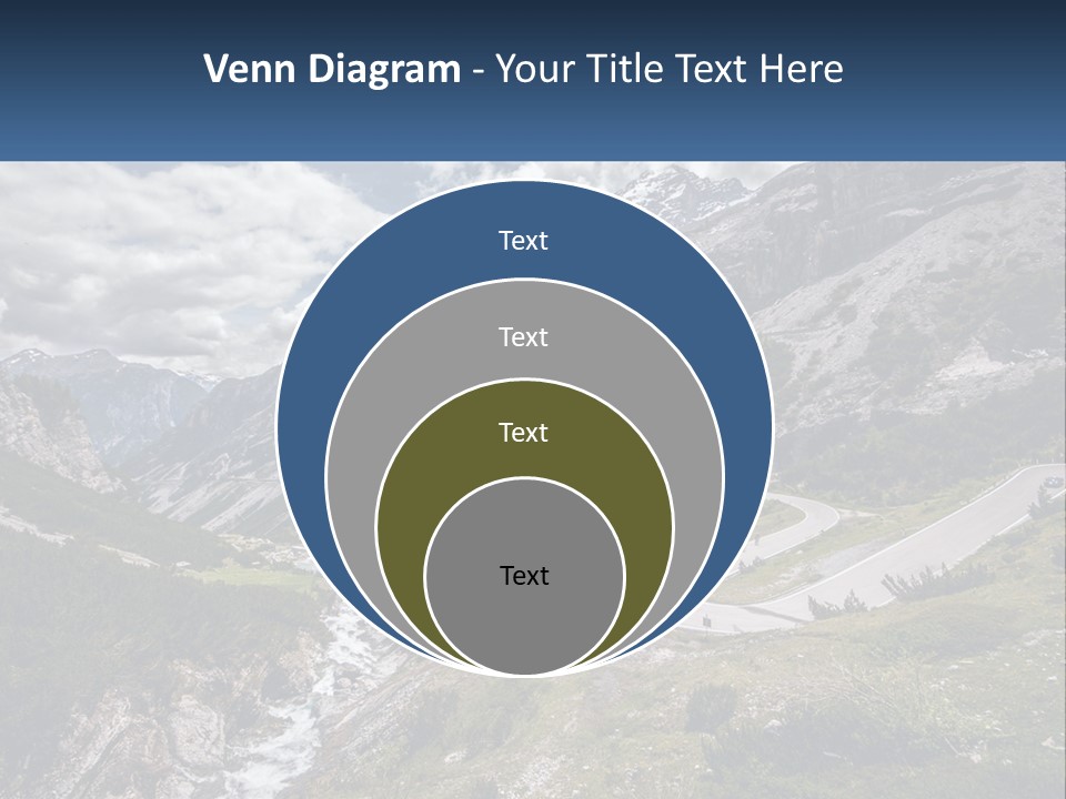A Scenic View Of A Mountain With A River Running Through It PowerPoint Template