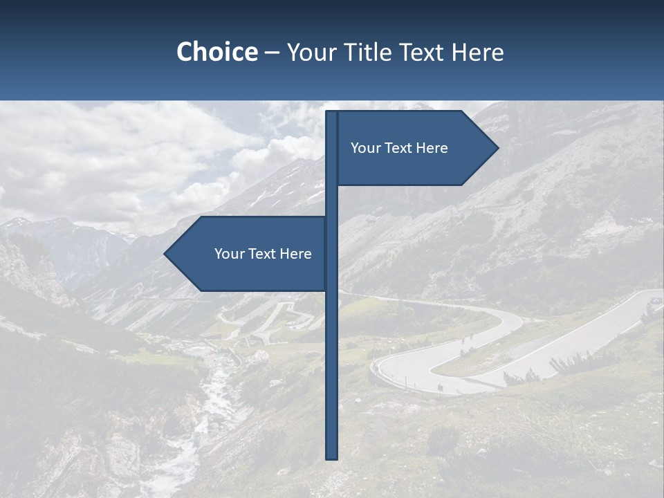 A Scenic View Of A Mountain With A River Running Through It PowerPoint Template
