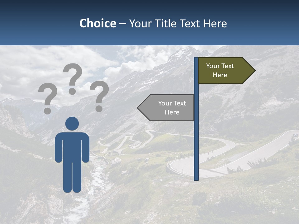 A Scenic View Of A Mountain With A River Running Through It PowerPoint Template