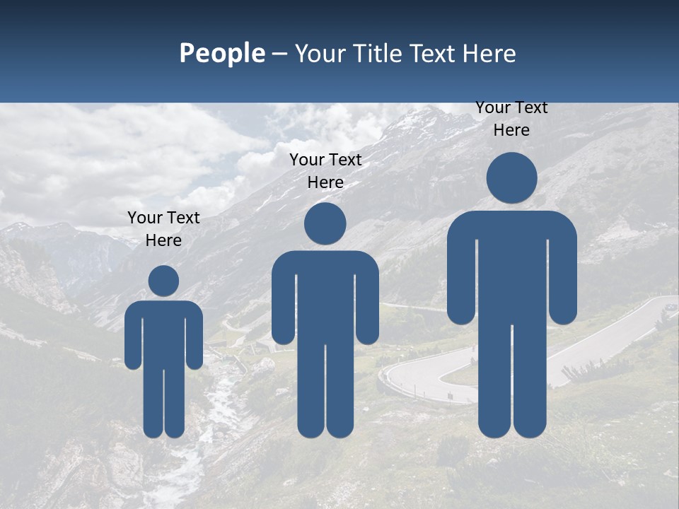 A Scenic View Of A Mountain With A River Running Through It PowerPoint Template