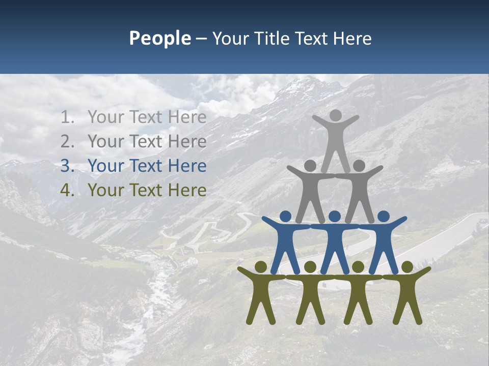 A Scenic View Of A Mountain With A River Running Through It PowerPoint Template
