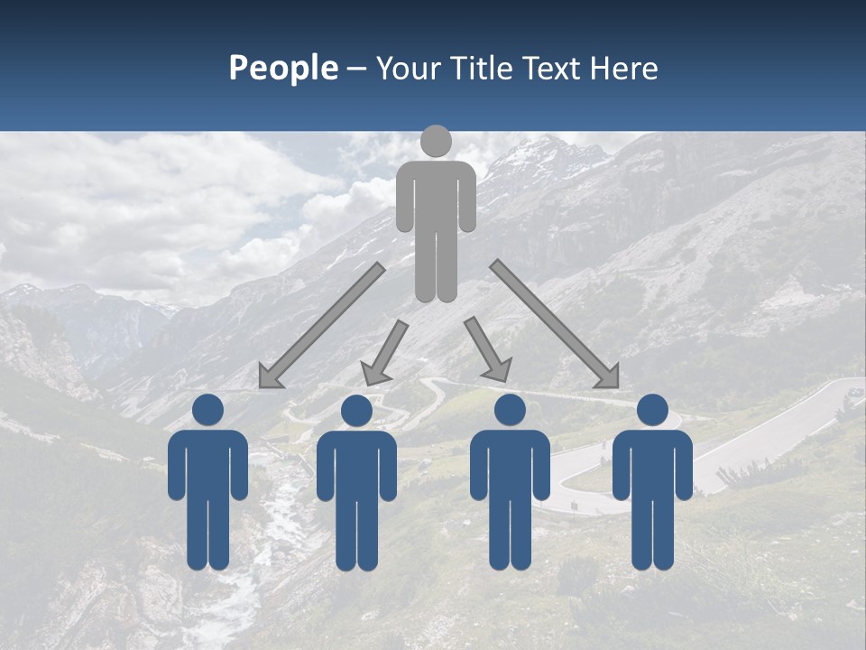 A Scenic View Of A Mountain With A River Running Through It PowerPoint Template
