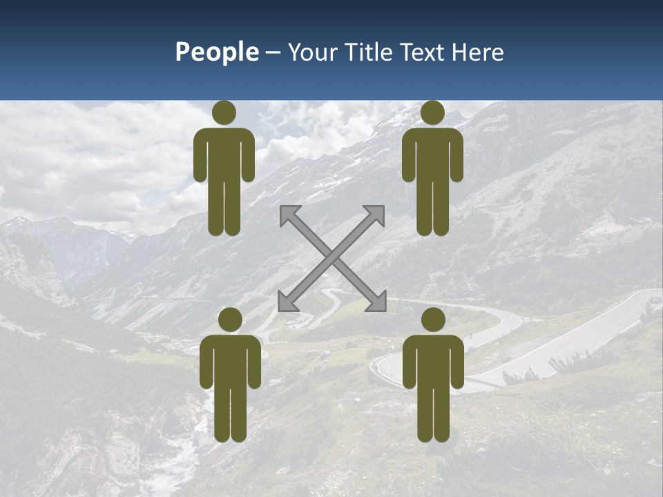 A Scenic View Of A Mountain With A River Running Through It PowerPoint Template