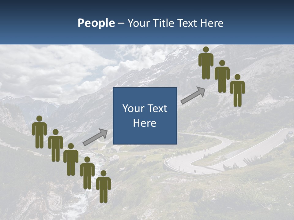 A Scenic View Of A Mountain With A River Running Through It PowerPoint Template