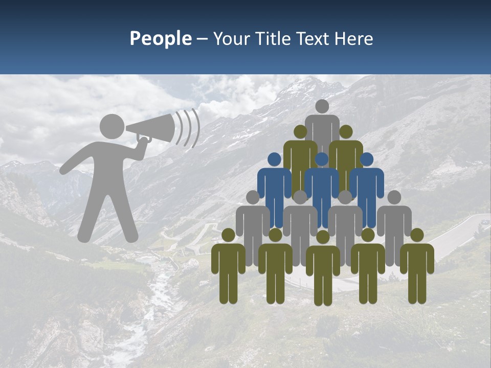 A Scenic View Of A Mountain With A River Running Through It PowerPoint Template