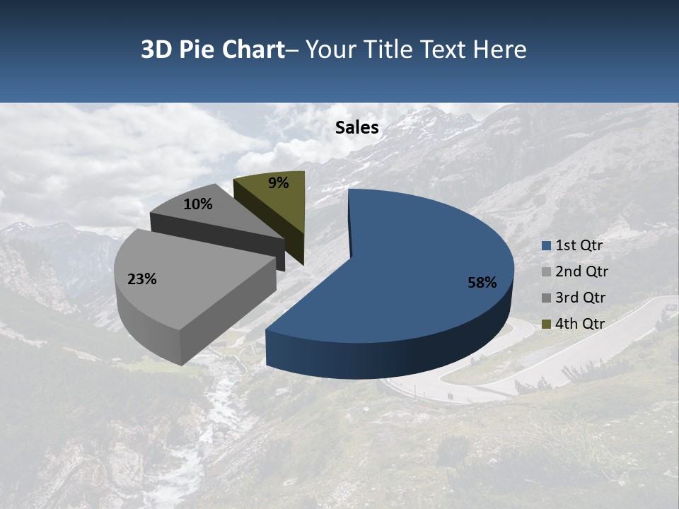 A Scenic View Of A Mountain With A River Running Through It PowerPoint Template