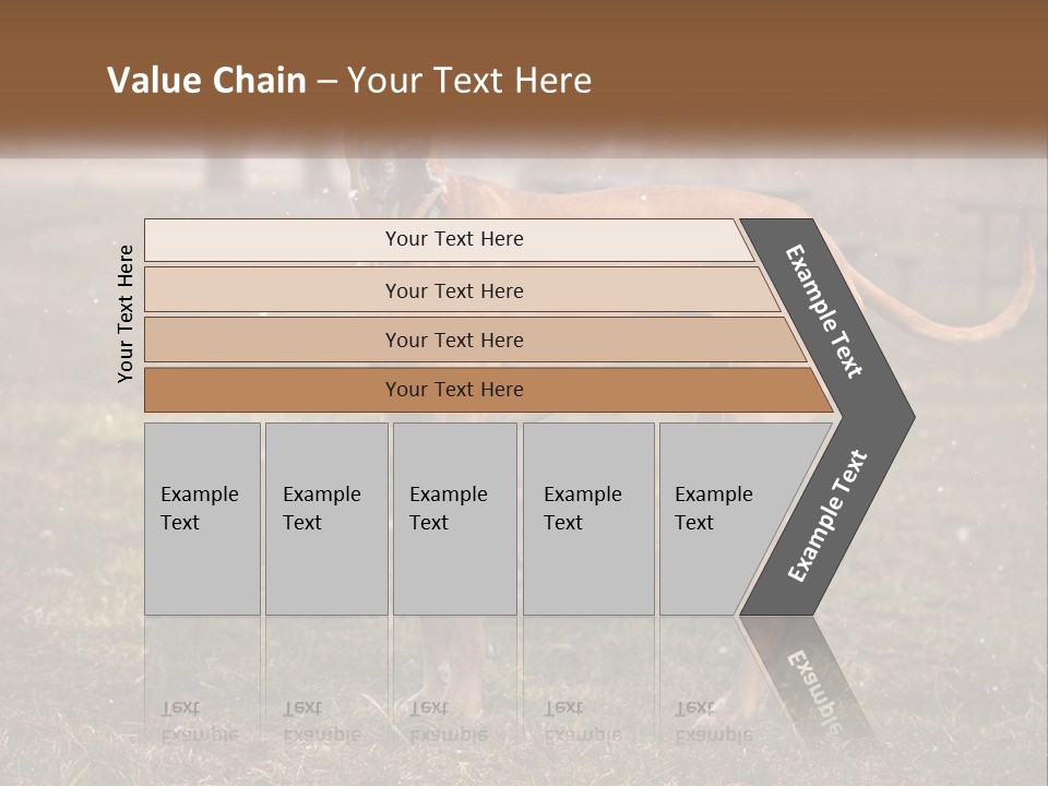 A Large Brown Dog Standing In The Grass PowerPoint Template