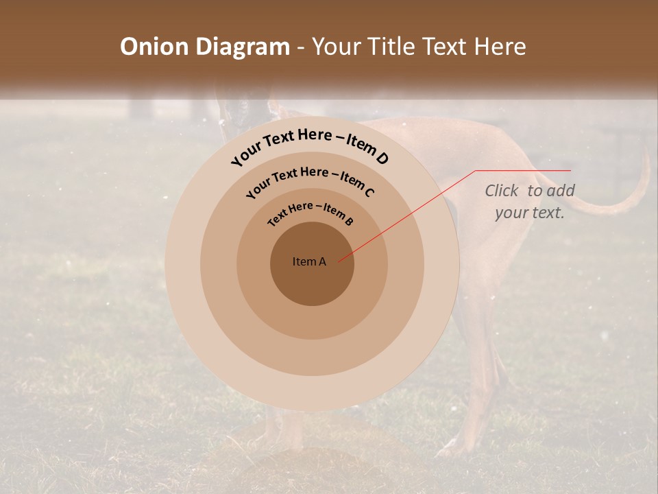 A Large Brown Dog Standing In The Grass PowerPoint Template