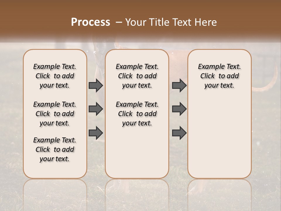 A Large Brown Dog Standing In The Grass PowerPoint Template