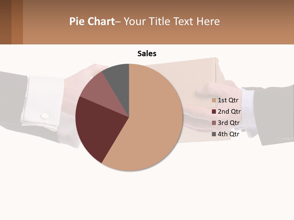 Two Hands Holding A Box With A Brown Background PowerPoint Template