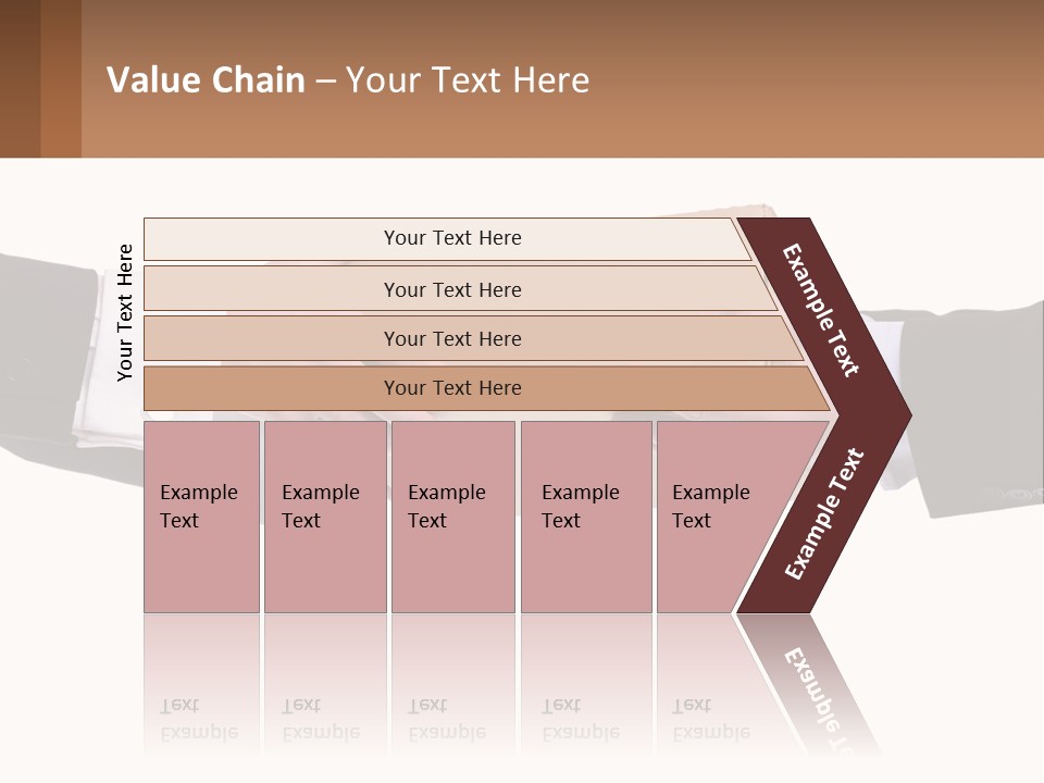 Two Hands Holding A Box With A Brown Background PowerPoint Template