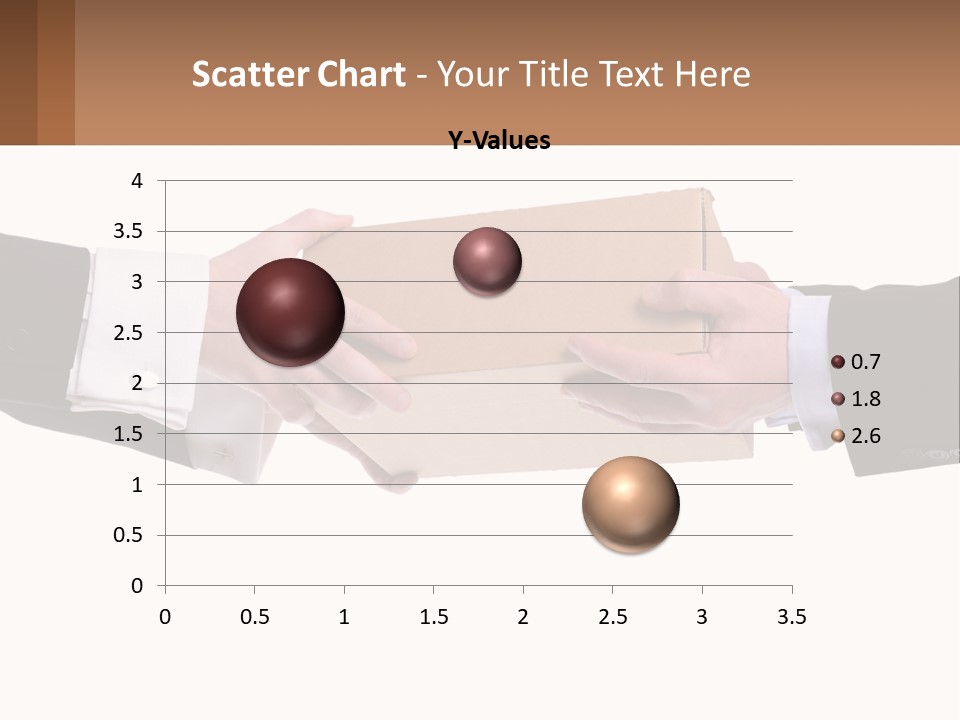 Two Hands Holding A Box With A Brown Background PowerPoint Template