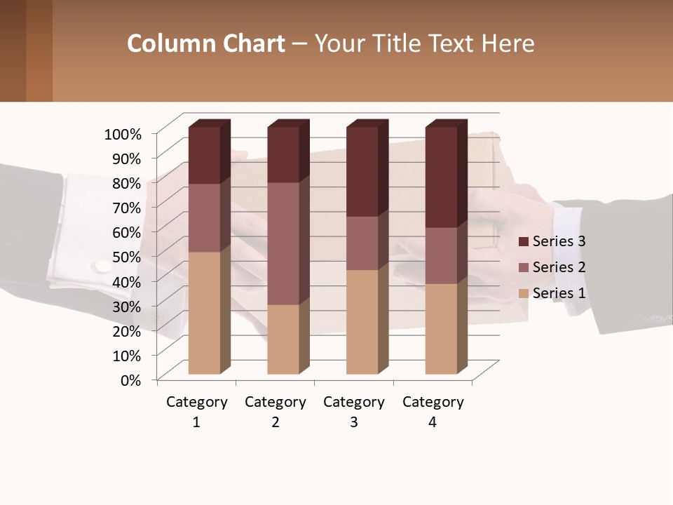 Two Hands Holding A Box With A Brown Background PowerPoint Template