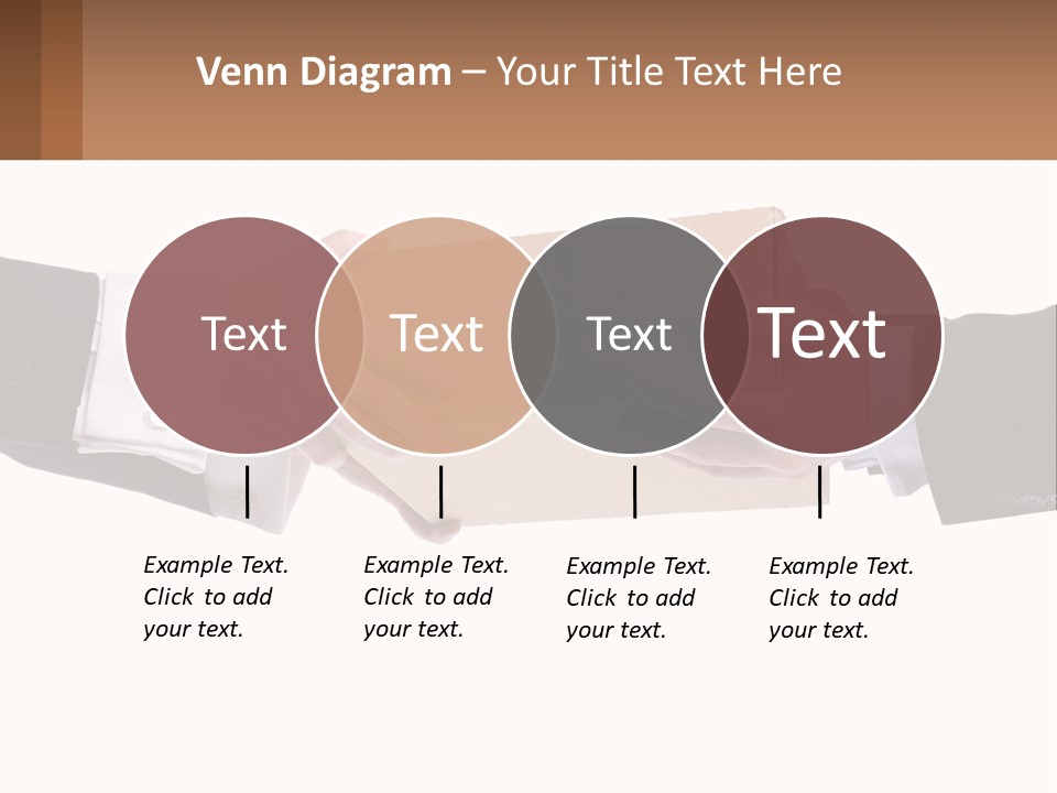 Two Hands Holding A Box With A Brown Background PowerPoint Template