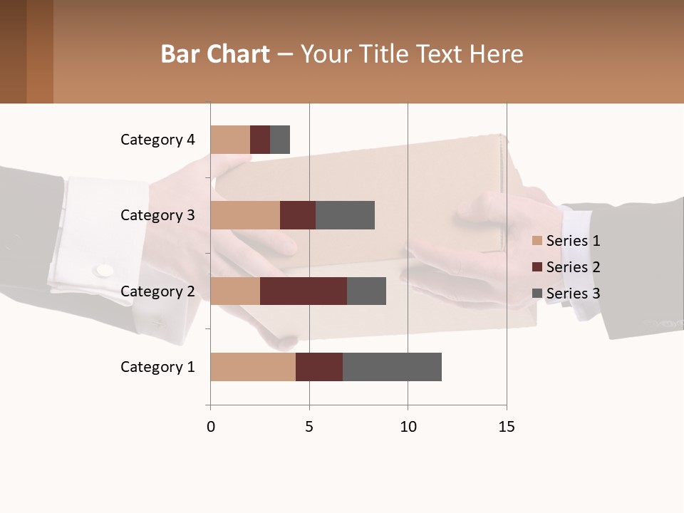 Two Hands Holding A Box With A Brown Background PowerPoint Template