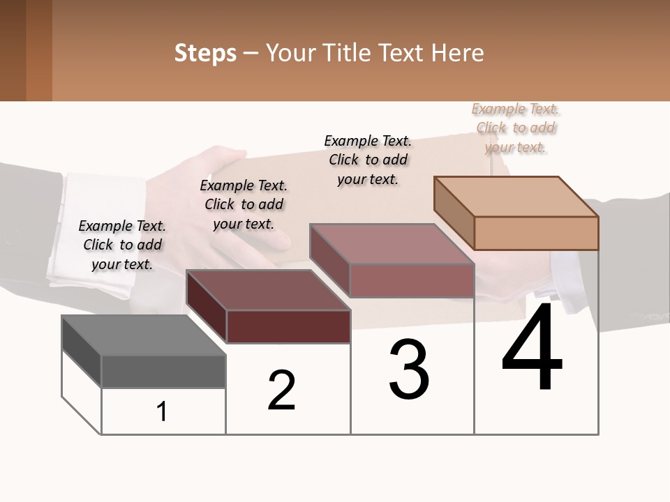 Two Hands Holding A Box With A Brown Background PowerPoint Template