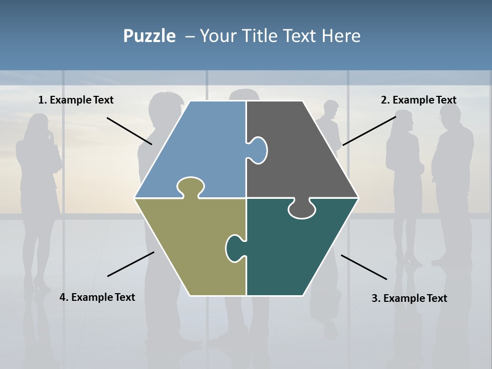 A Group Of People Standing In Front Of A Wall PowerPoint Template