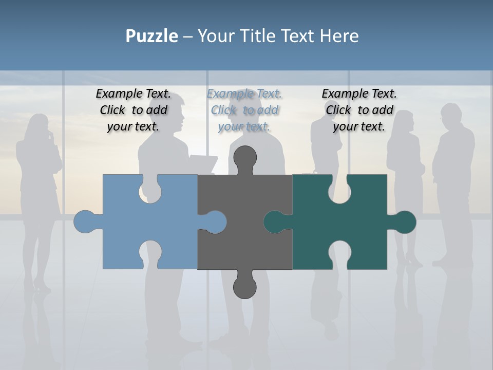 A Group Of People Standing In Front Of A Wall PowerPoint Template
