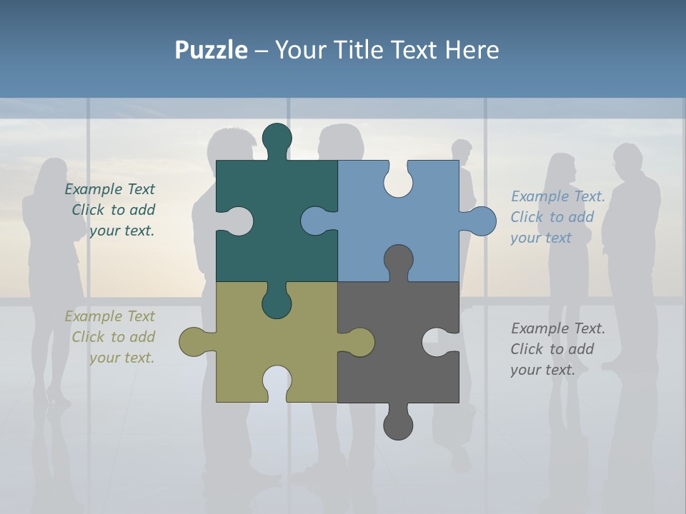 A Group Of People Standing In Front Of A Wall PowerPoint Template