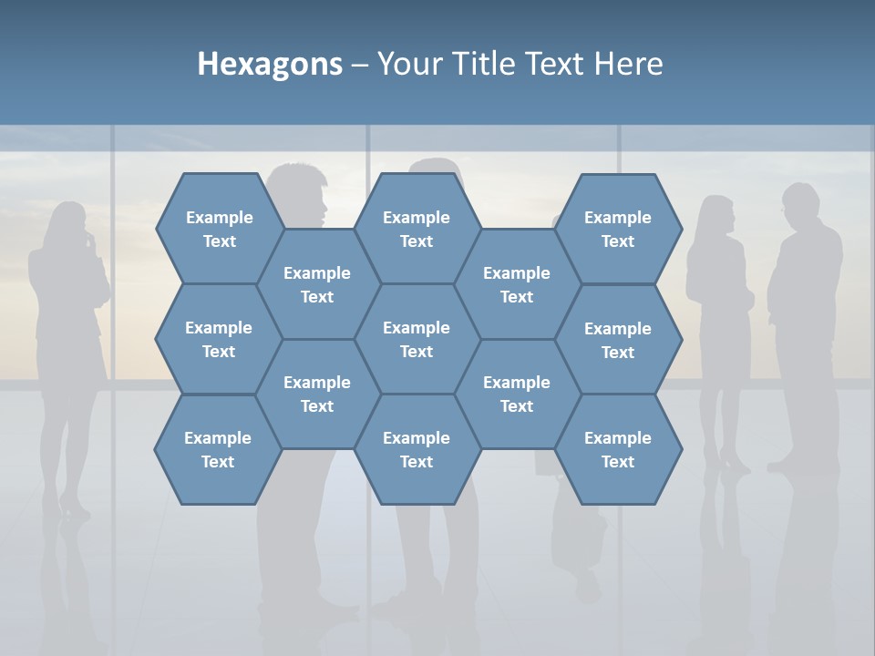 A Group Of People Standing In Front Of A Wall PowerPoint Template