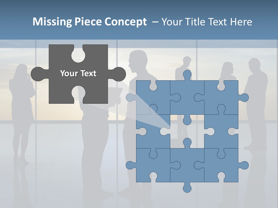 A Group Of People Standing In Front Of A Wall PowerPoint Template
