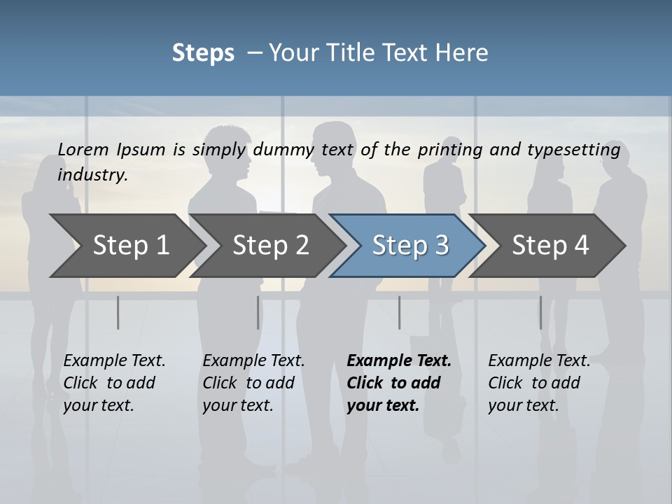 A Group Of People Standing In Front Of A Wall PowerPoint Template