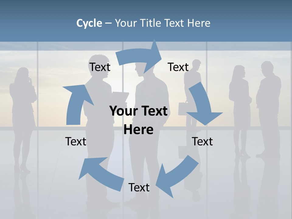 A Group Of People Standing In Front Of A Wall PowerPoint Template