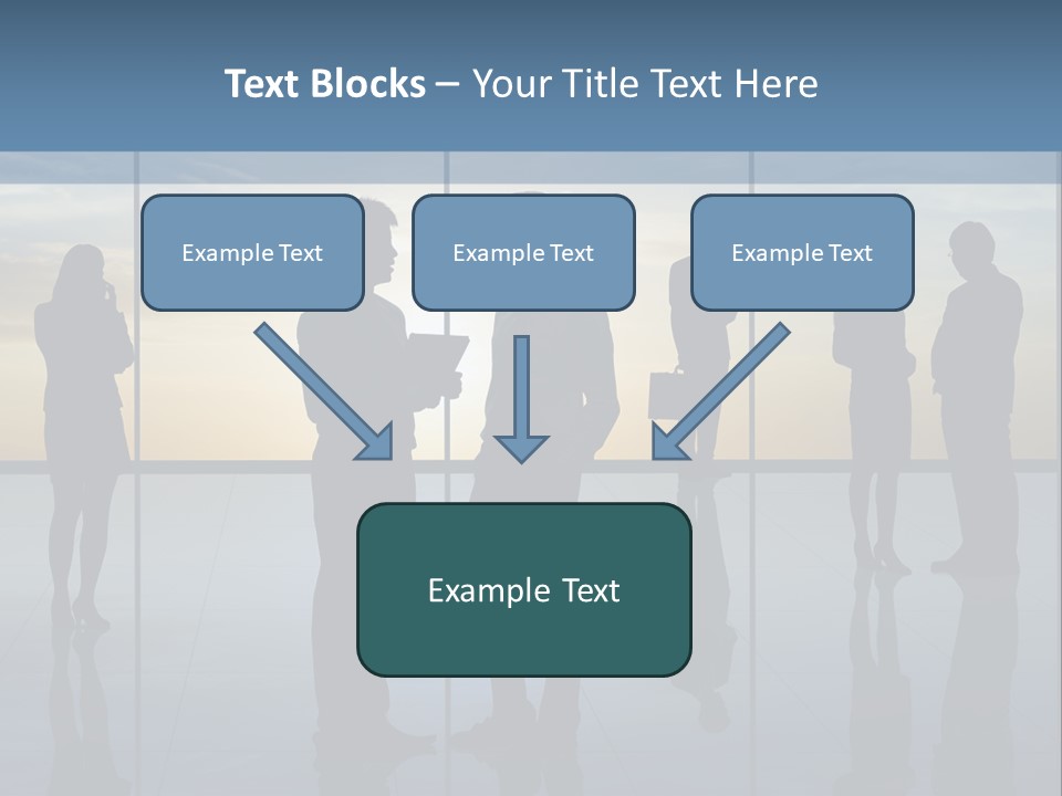 A Group Of People Standing In Front Of A Wall PowerPoint Template